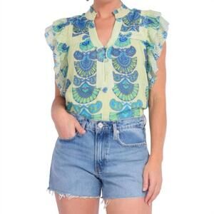 Love The Label Sara Top in Orchid Moon Print Size Medium